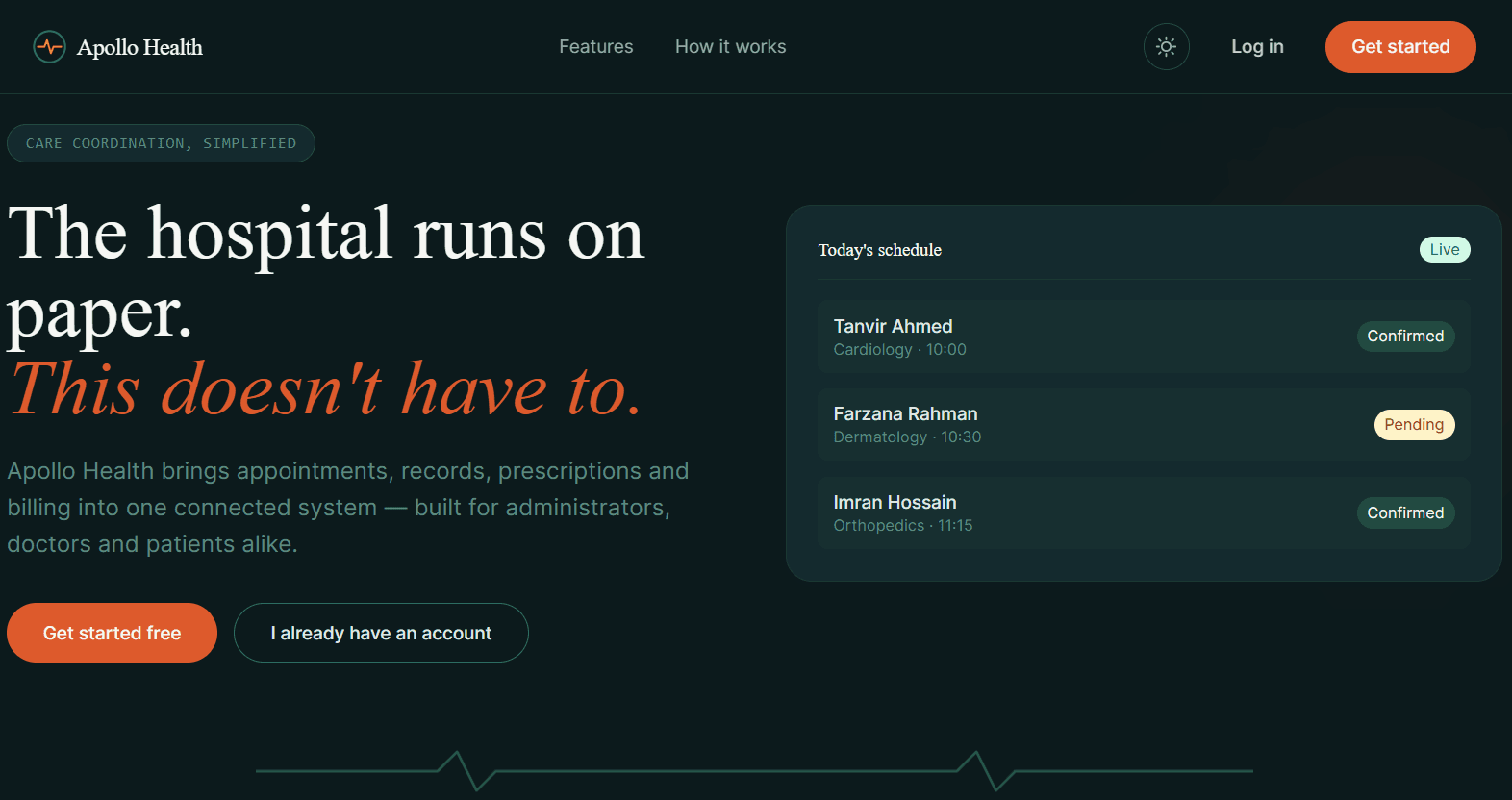 Apollo Health – Hospital Management System